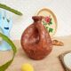 Vase , terracotta soliflore made in greece - vintage