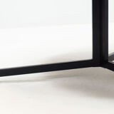 Vintage round wengé coffee table