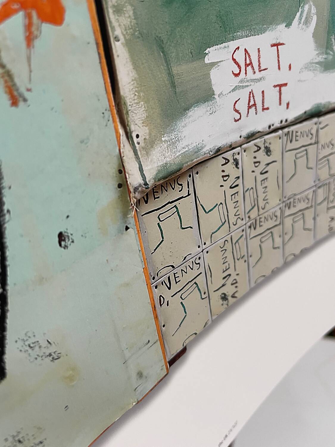 Jean Michel Basquiat (1960-1988) Piscine Versus the Best Hotels,1982, Licensed by Artestar NY