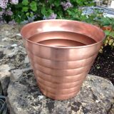 Copper pot cover brushed red/vintage years 70