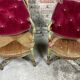 Pair of provençal straw armchairs late nineteenth