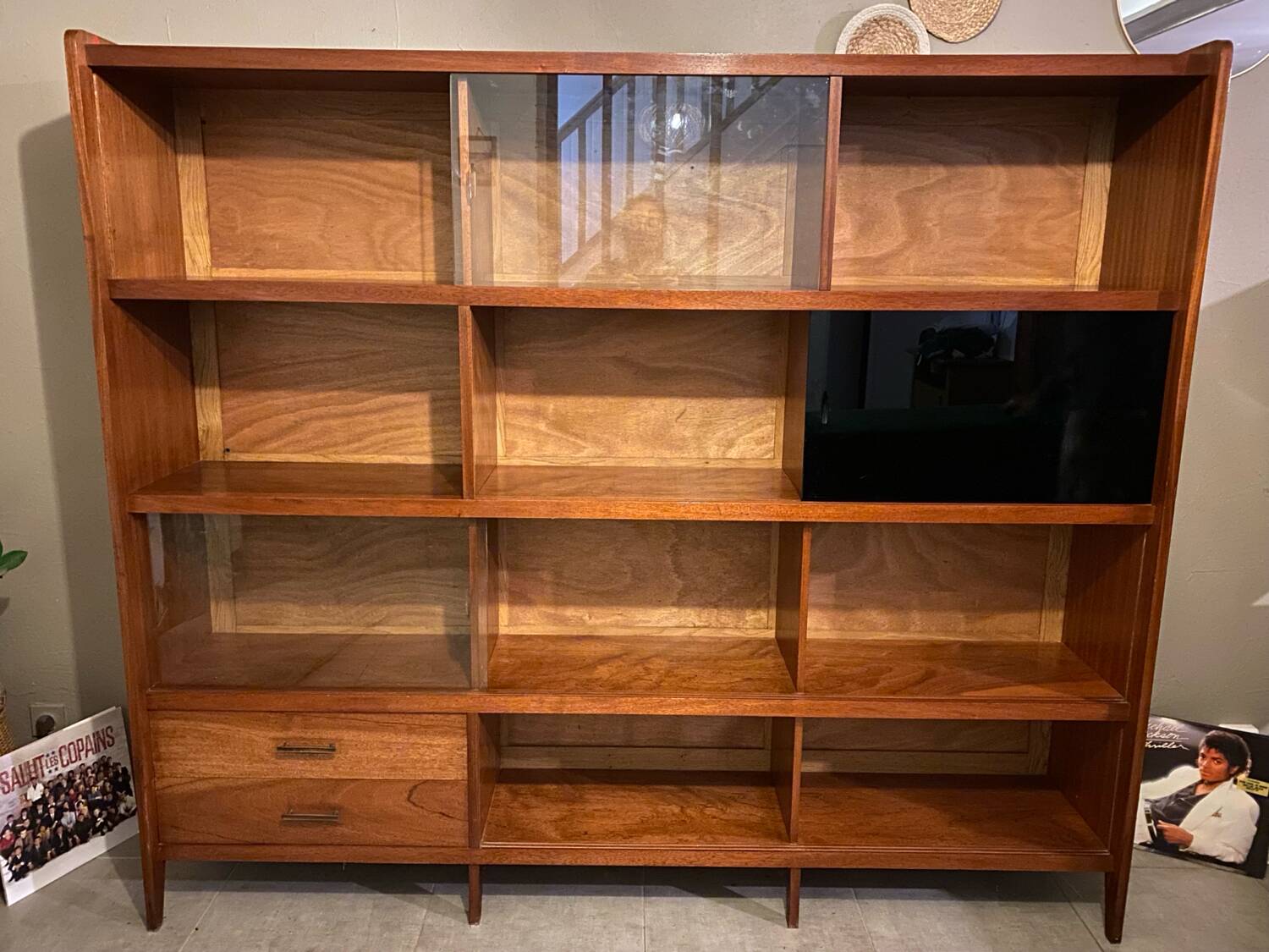 Vintage teak bookcase