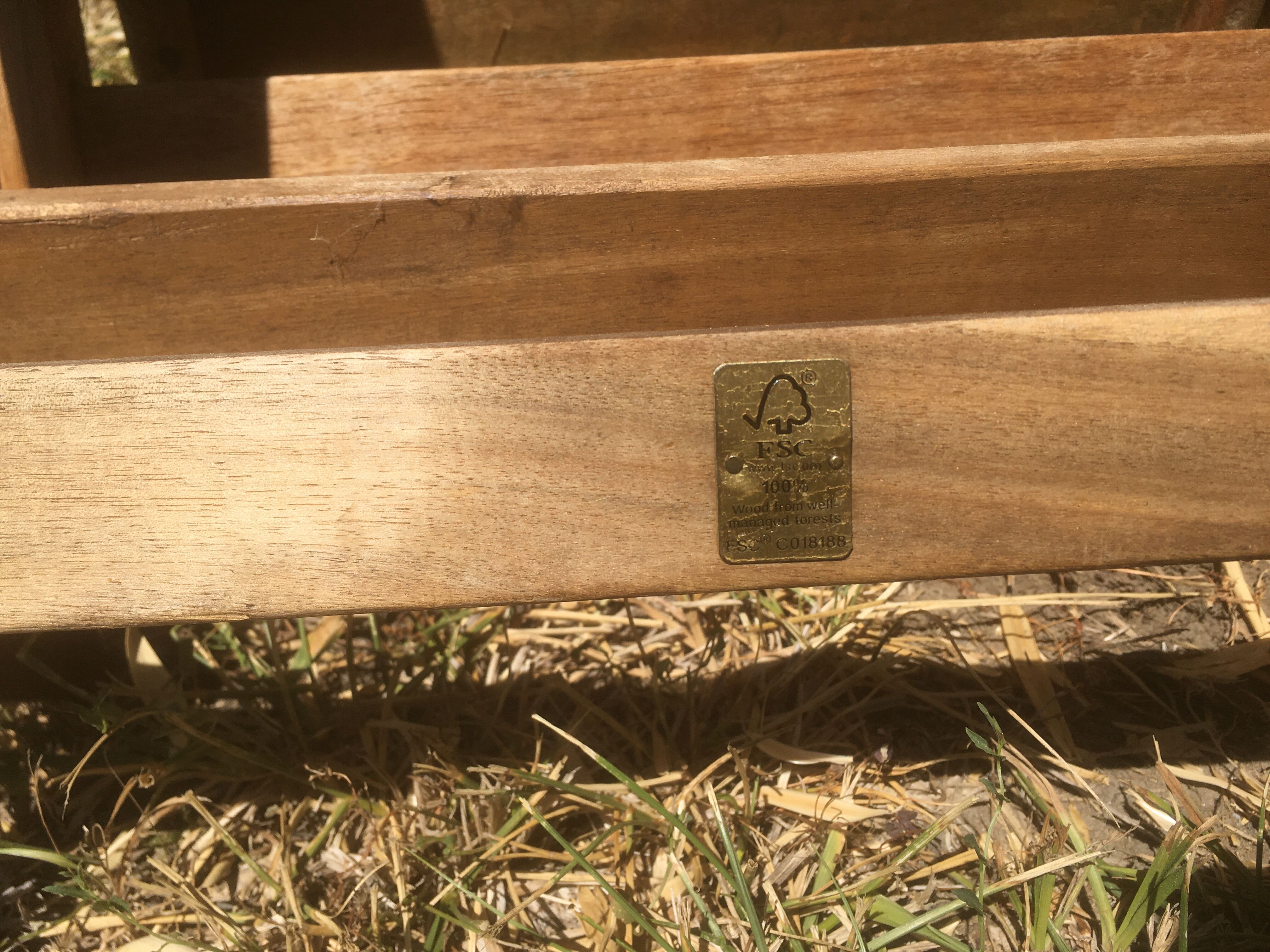 Pair of garden folding chairs