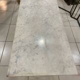 Antique cast iron and marble bistro table