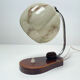 table lamp vintage art deco bauhaus, 30s, opaline marbled wood