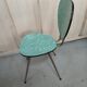Formica chair green marbled effect