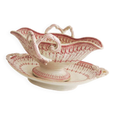 Old sauceboat Creil & Montereau – Flora Rocaille