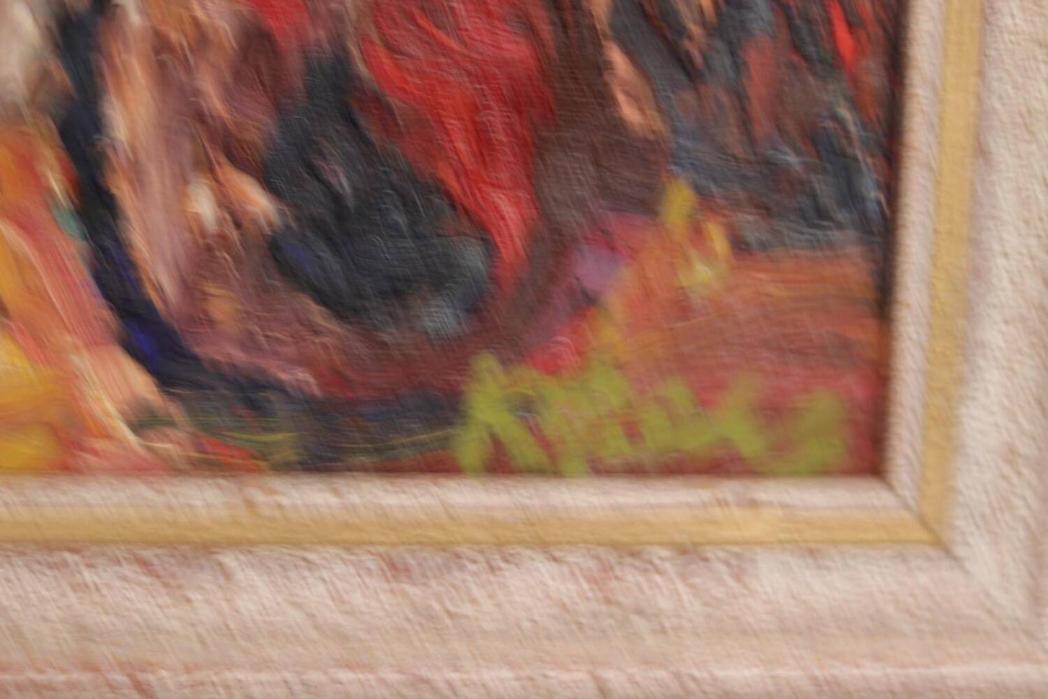 Original Mid Century Swedish Oil on Canvas – “Pine Forest” by Frans Be