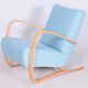 Czech Art Deco H-269 Armchair by J. Halabala for Up Závody, 1930s