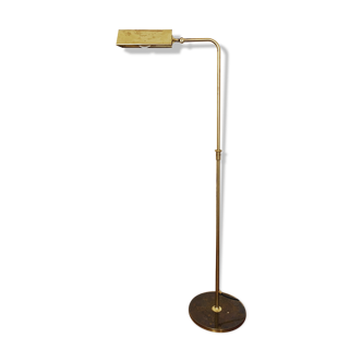 1970s adjustable brass floor lamp by Florian Schulz