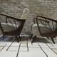 Paire de fauteuils année 50 vintage 