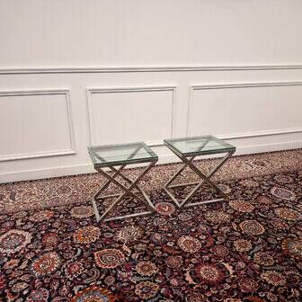 2x Eichholtz side table Criss Cross