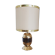 Brass and amber lamp 70s