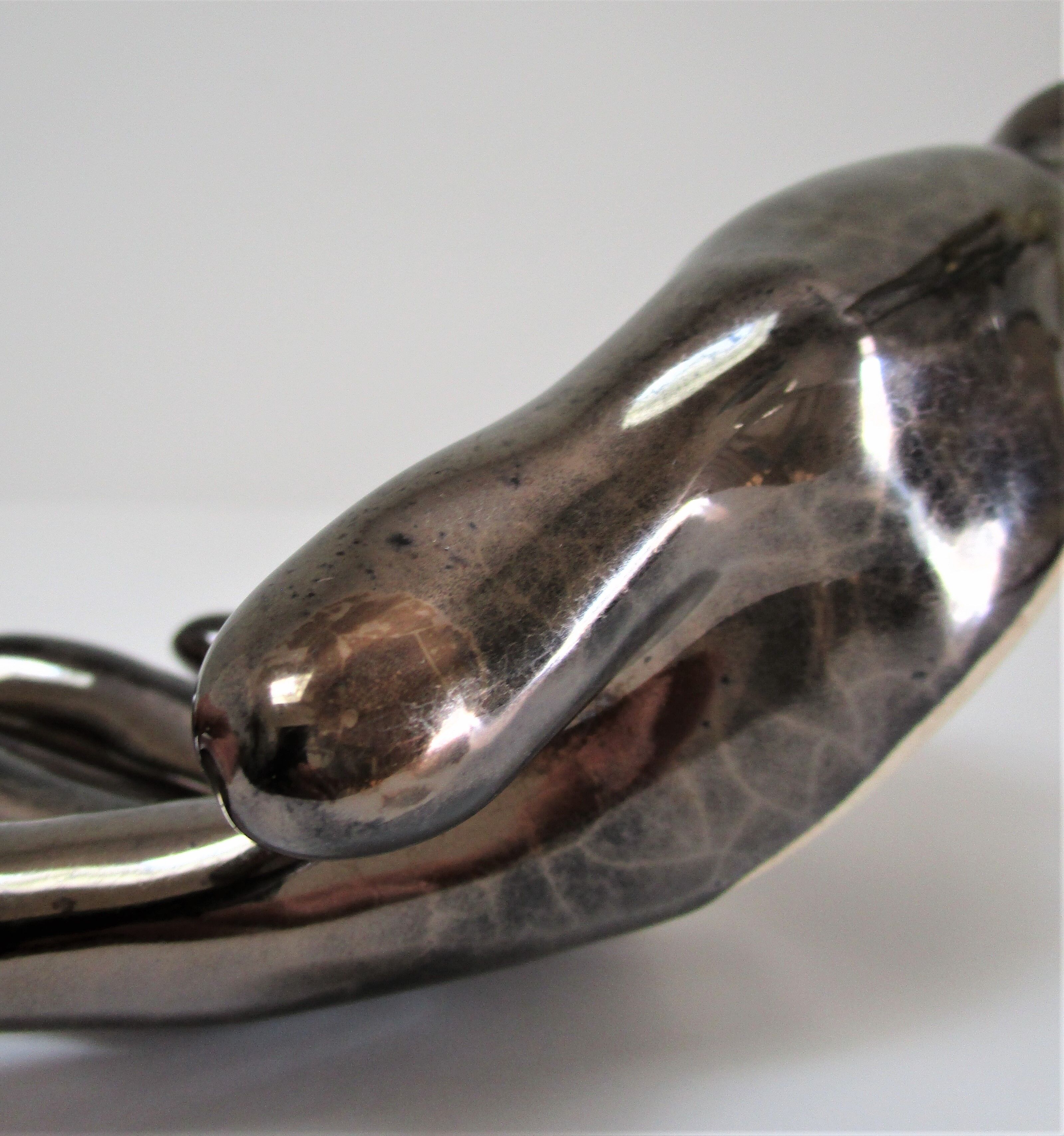 Empty pocket hand ceramic black design 60s