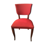 Red skaï chair
