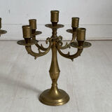 Pair of brass candlestick holders.