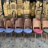 Suite of 12 chairs bistro Bauman "Mondor"