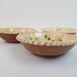 Set of 5 ceramic bowls with character motifs from Romania