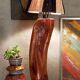 Free-form solid wood pose lamp in 1950s