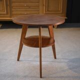 1960s oak pedestal table