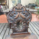 Pair of Alsatian chairs from the late 18th century with carved backs.