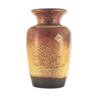 Vase vintage brun Allemagne de l'Ouest Scheurich.