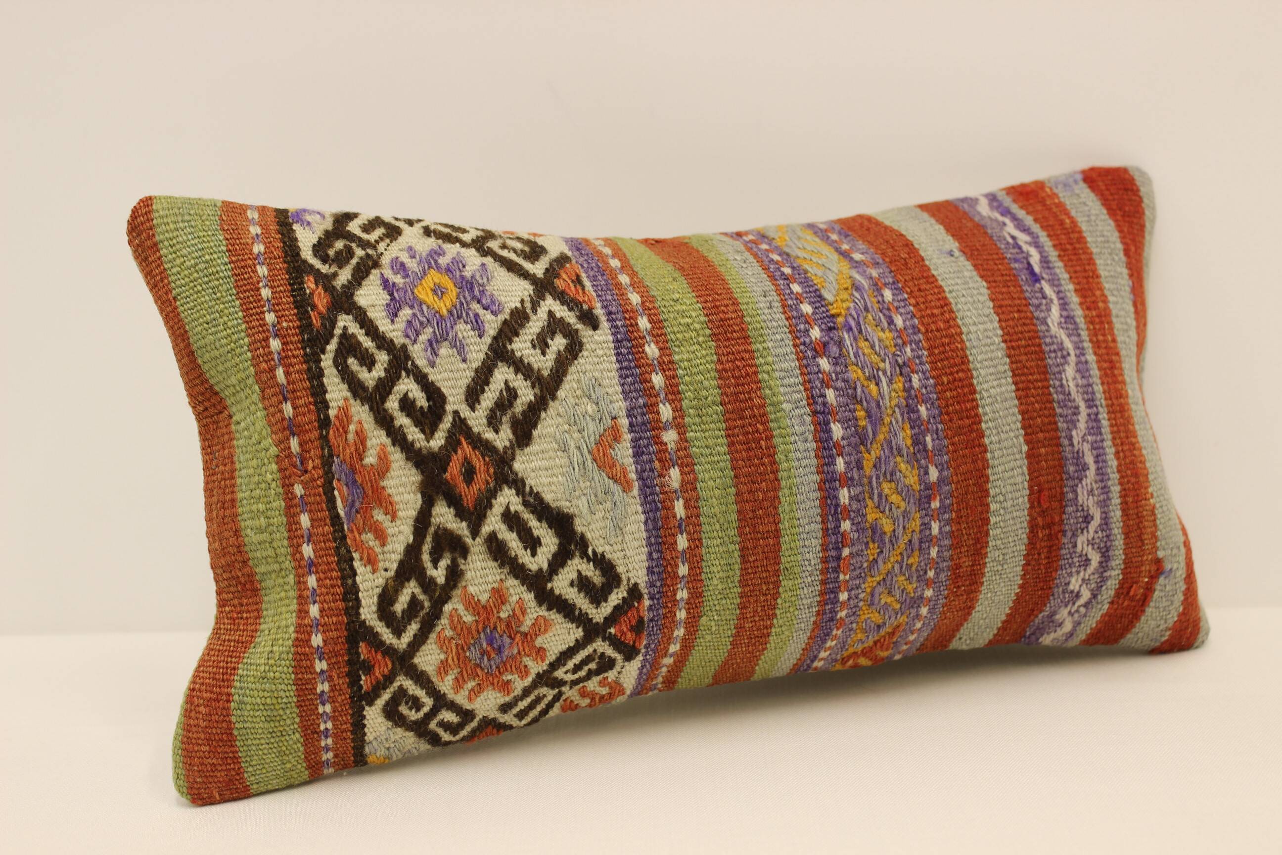 Turkish kilim cushion, 20x40 cm, YK-217