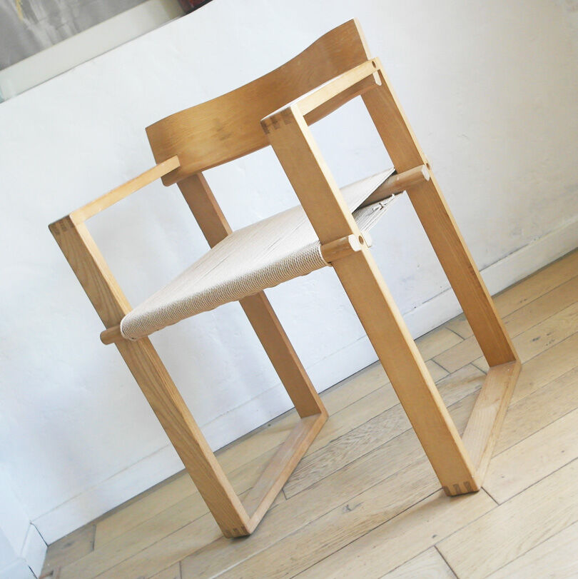 Fauteuil bois et corde