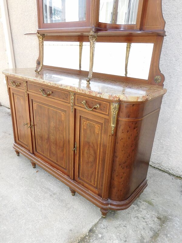 Buffet vitrine 1920 style louis XVI