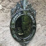 Venetian mirror circa 1900, 79x41 cm