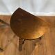 Pair of vintage wooden slag stools