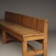 Banc traditionnel hollandais en chêne, école de Delft, années 1920