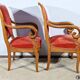 Pair of Cherry Wood Armchairs, Louis Philippe Period – 1st Part 19th