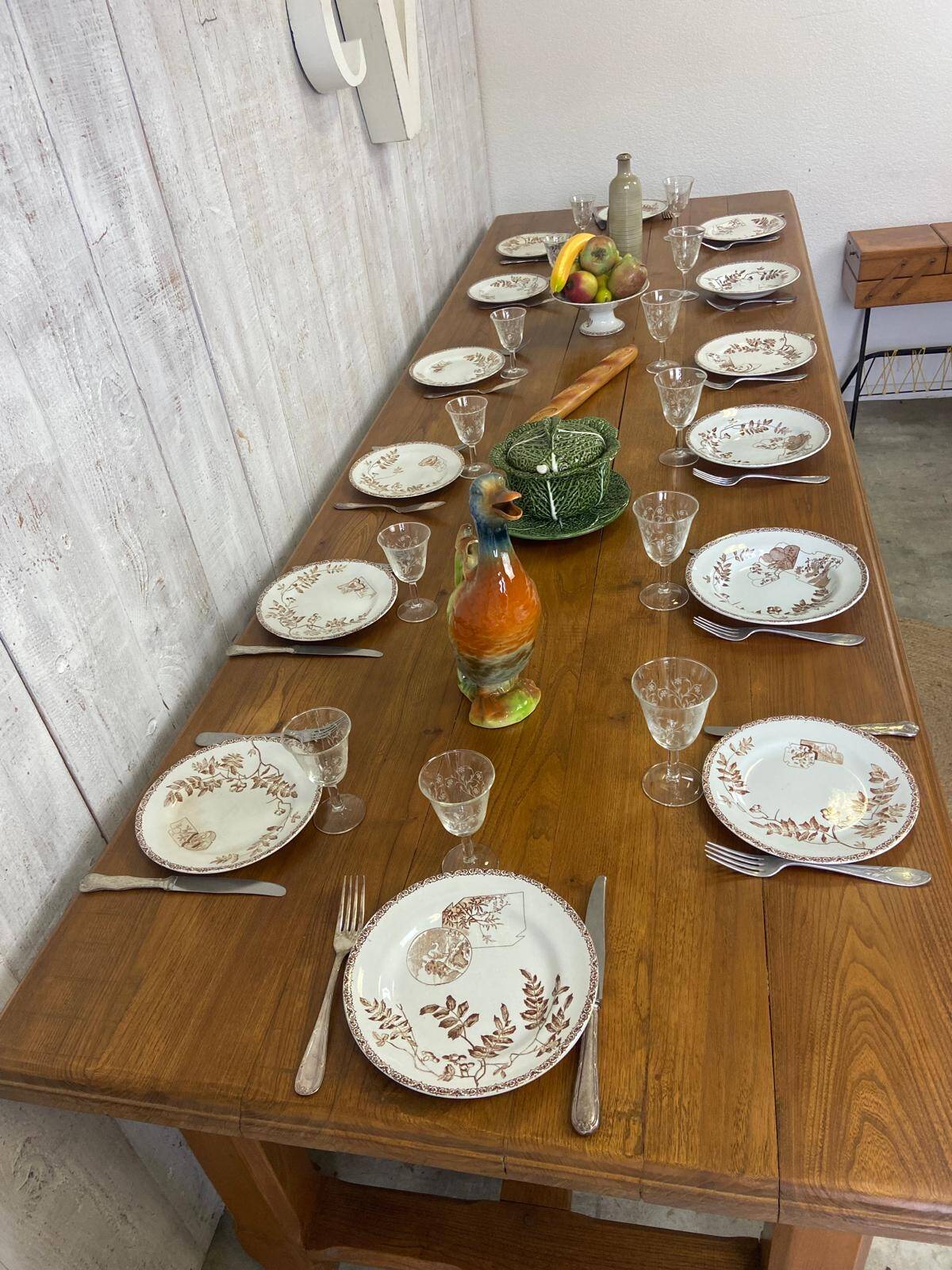 Table de ferme 290x90cm