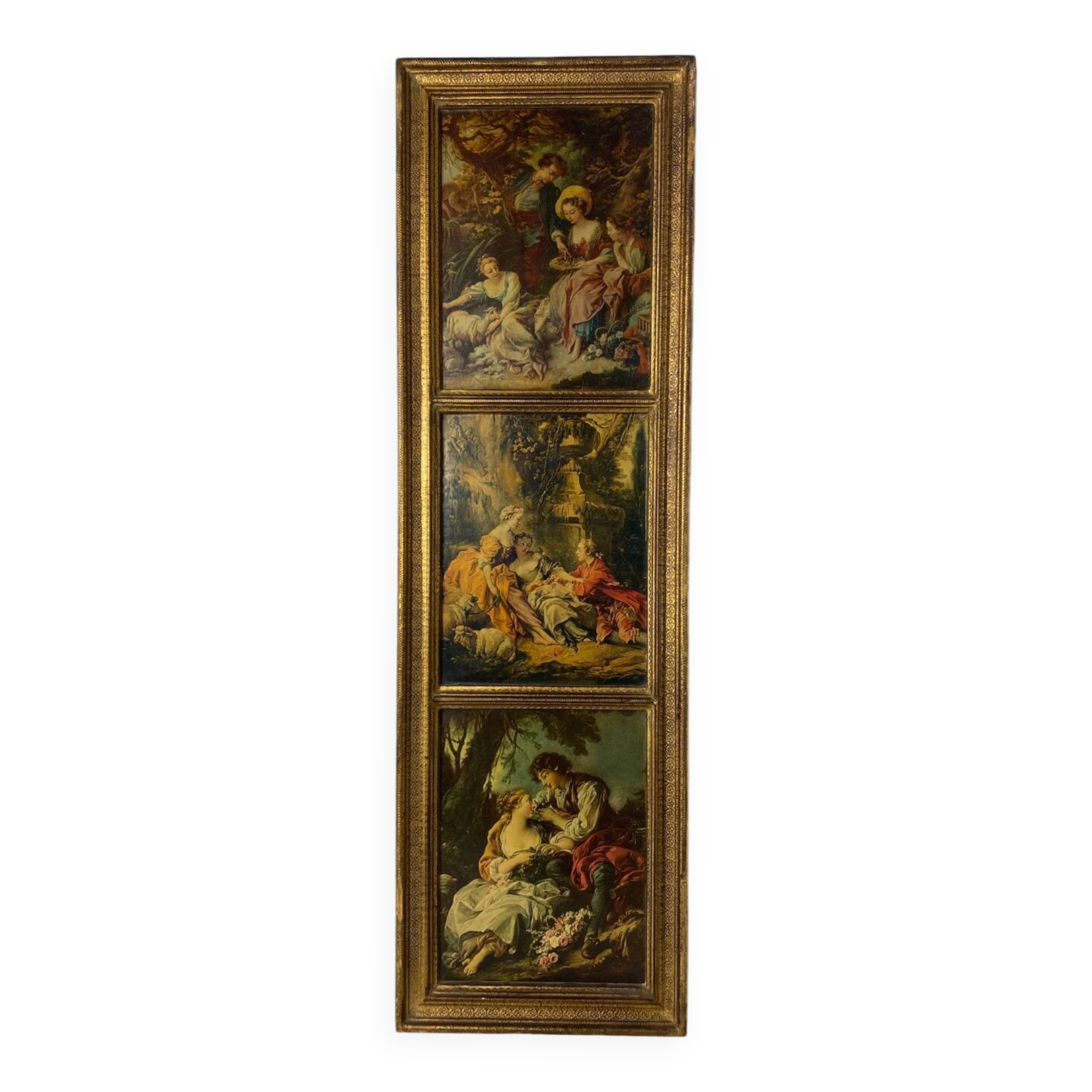 Florentine wooden triptych painting