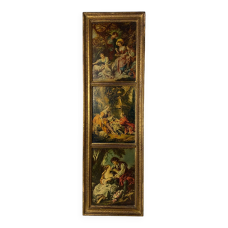 Florentine wooden triptych painting