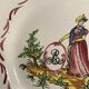 Faience plate Les Islettes decor Madame Bernard 19th century 23 cm rare model