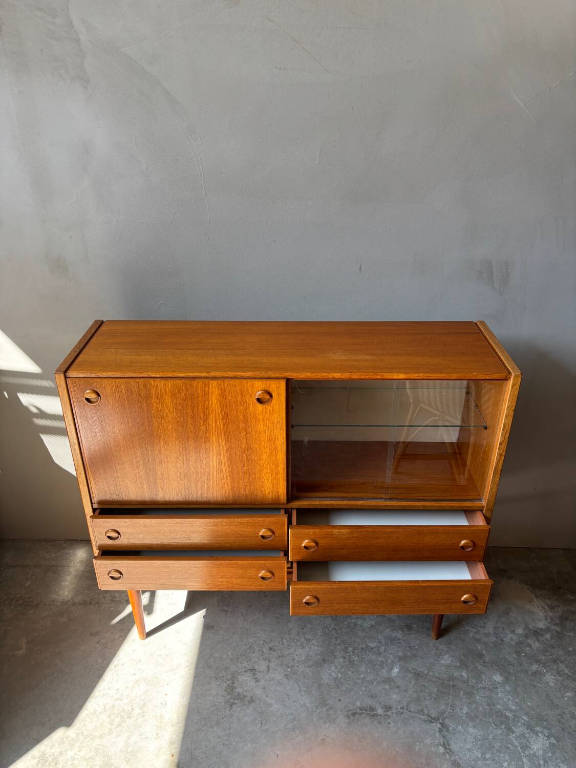Vintage teak sideboard - mid-century Scandinavian style