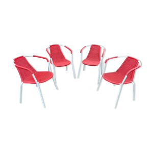 4 fauteuils gondole scoubidou