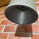 Antique grey metal pendant light with vintage dimmer