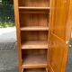Scandinavian single-door solid wood wardrobe with hanging space