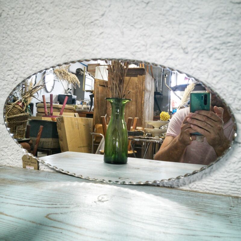 Beveled mirror to install 50x25cm
