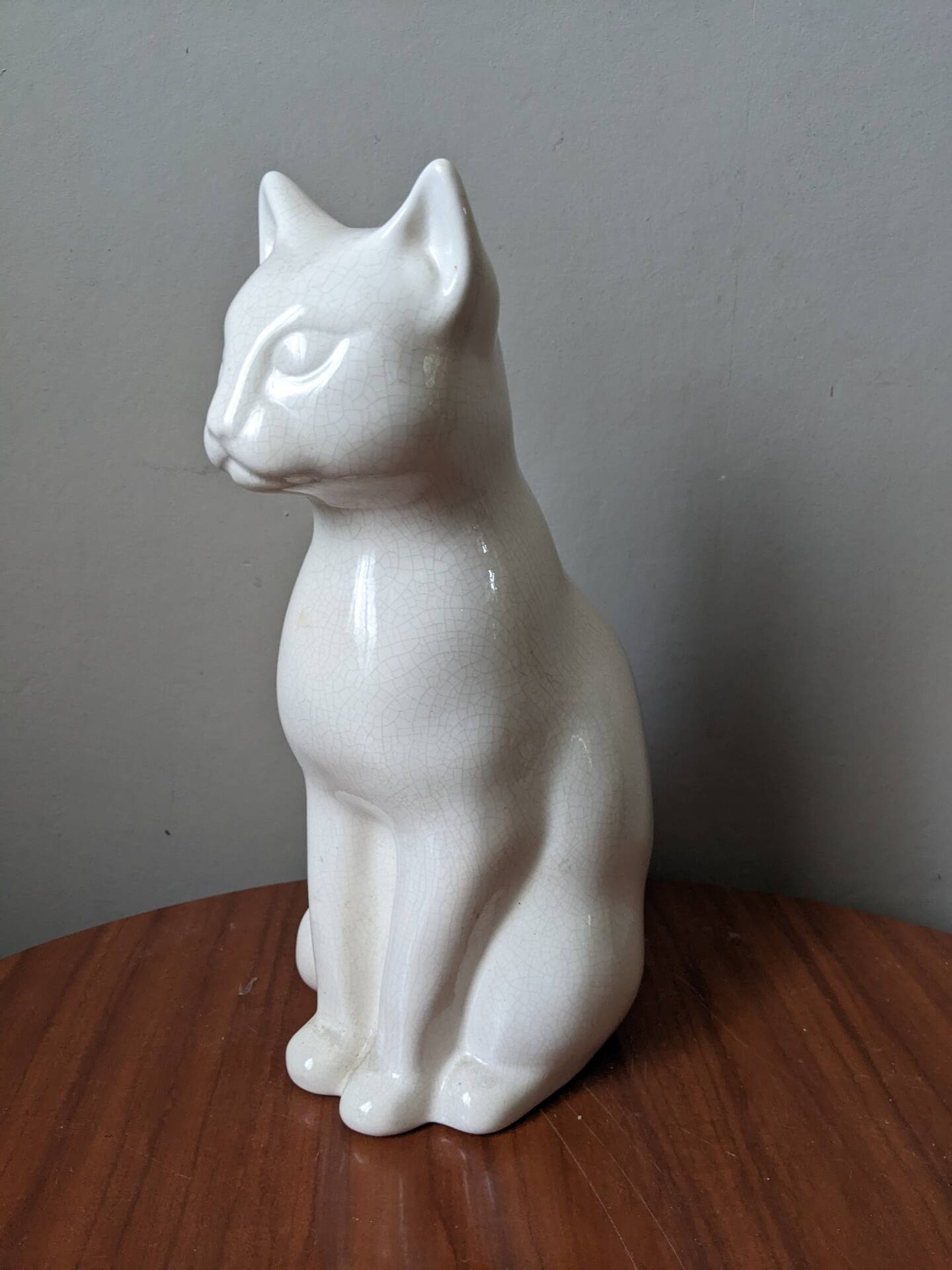 Chat en céramique sculpture artisanale