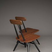 Chaises longues Pirkka par Ilmari Tapiovaara pour Laukaan Puu. Lot de 2