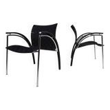 Thonet set of 2 lounge chairs by Peter Maly, 1980