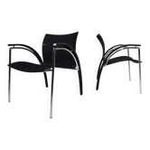 Ensemble de 2 fauteuils de salon Thonet par Peter Maly, 1980