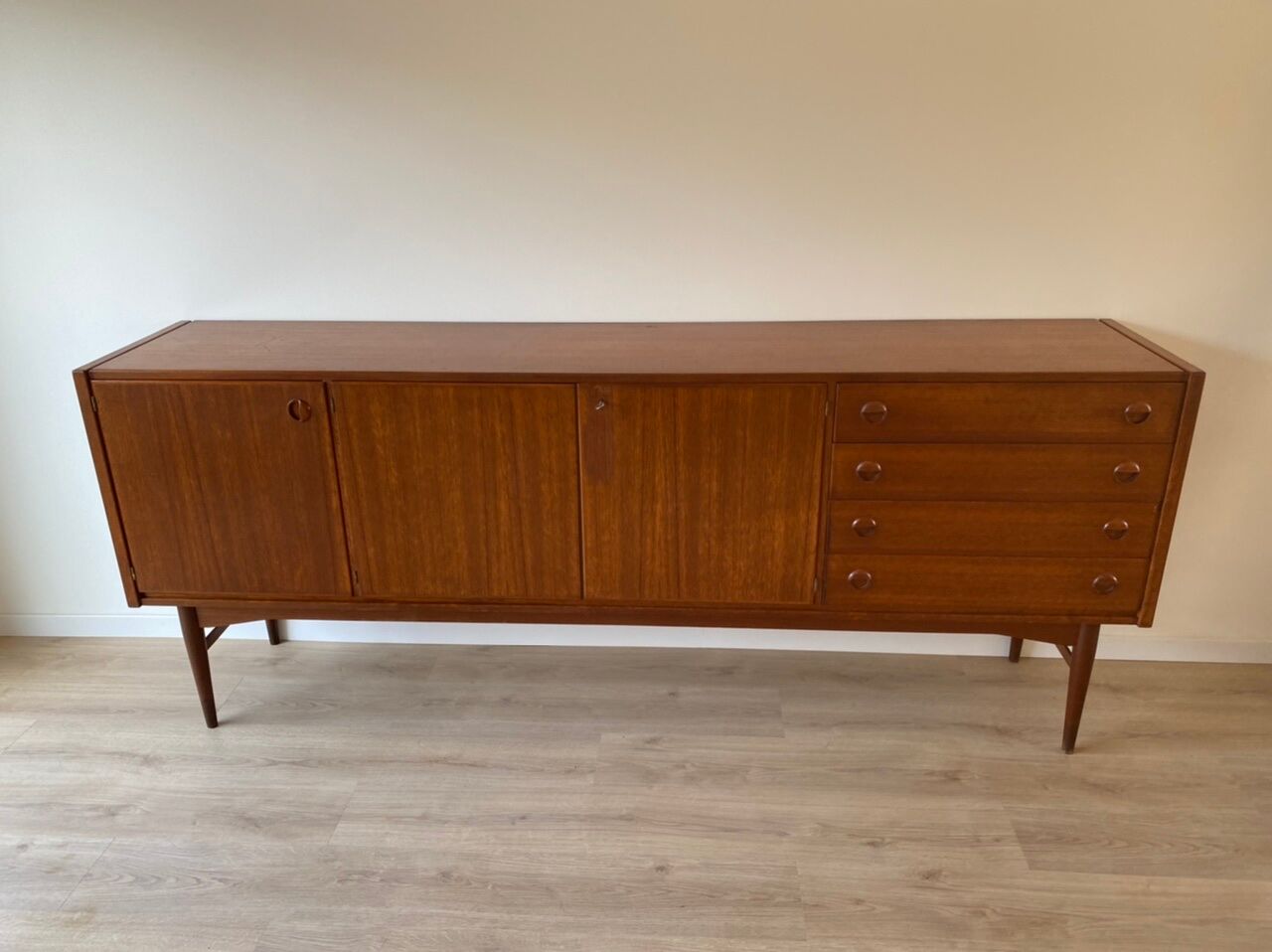 Scandinavian teak row