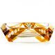Art Deco ashtray, crystal glass, Huta Julia, Poland, 1960s