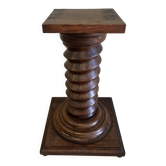 Sellette colonne torsadée style vis de pressoir