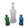 Set of 3 bottles holmegaard carafes Jacob Bang